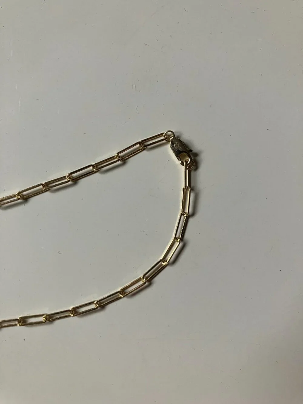 14k Gold-Plated Paperclip Chain Necklace